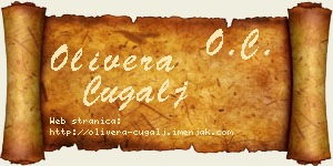 Olivera Čugalj vizit kartica